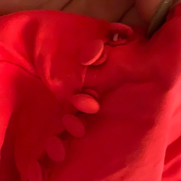 Cremieux Button Detail‎ Red Tank Top - Picture 4 of 4